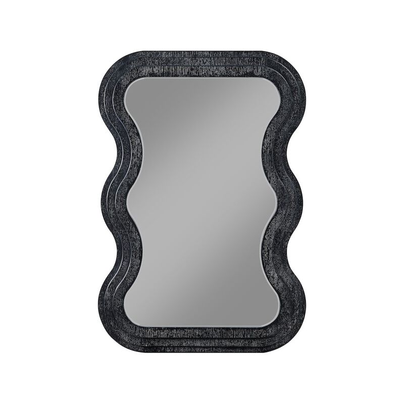 Meridian Furniture Bellagio Black Oak Veneer Mirror