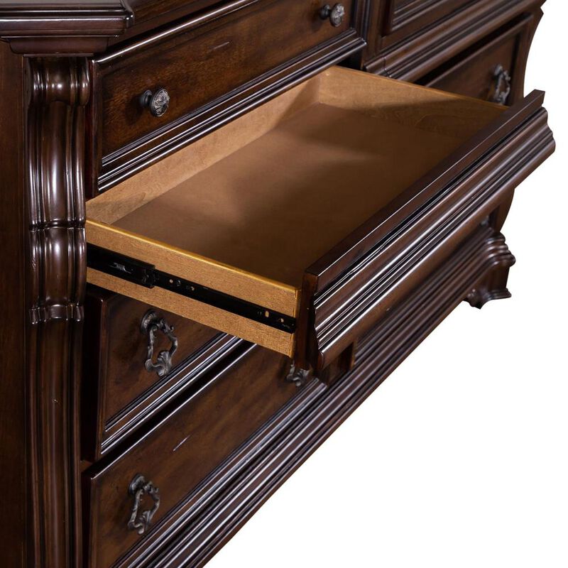Liberty Furniture Arbor Place 8 Drawer Double Dresser in Brownstone image number 5