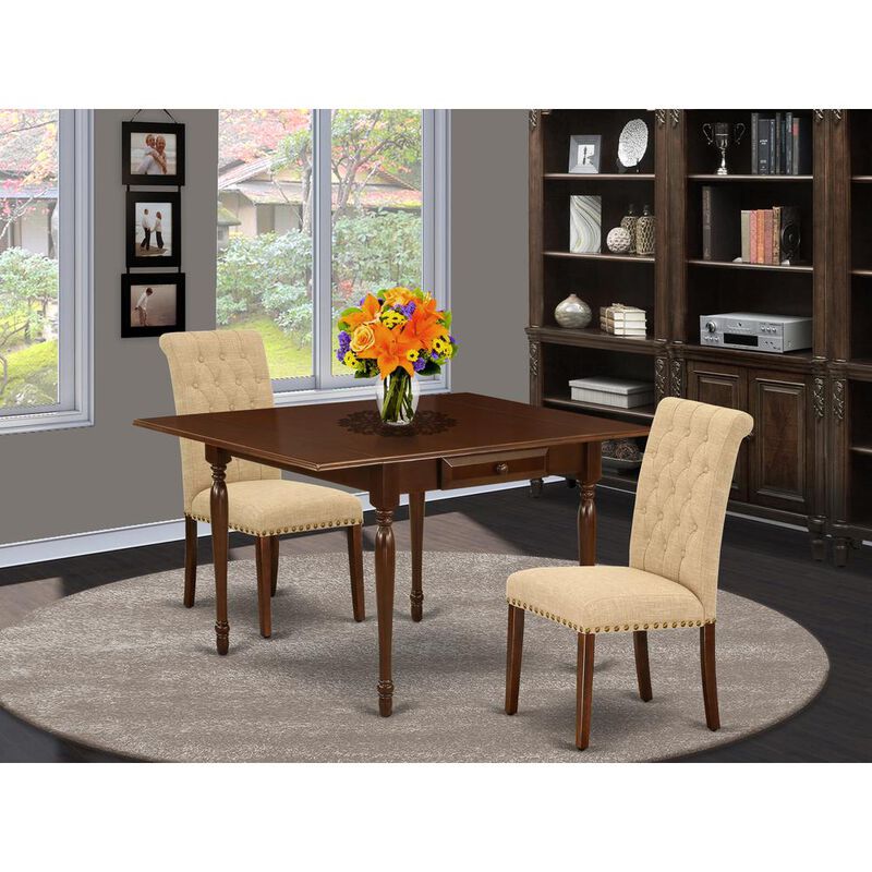 East West Furniture Dining Room Set Mahogany