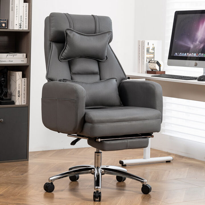 GOODSILO Swivel Ergonomic High Back Office Chair with Adjustable Headrest and Lumbar Support