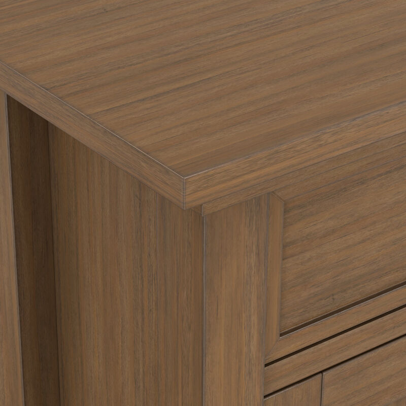 Redmond SOLID WOOD 36 inch Wide Transitional  Entryway Storage Cabinet in Rustic Natural Aged Brown image number 7