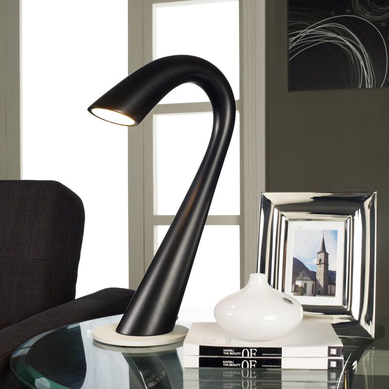 Modway Gooseneck Table Lamp in Black image number 4