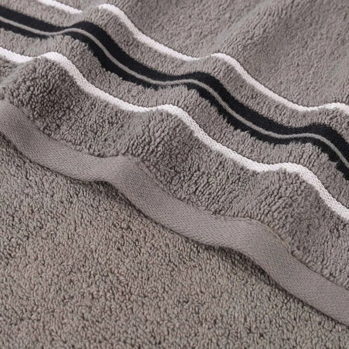 Soft Zero Twist Cotton Floral Hand Towel Set of 6 Bathroom Towels