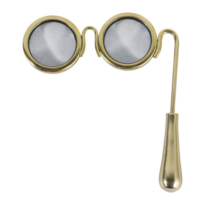 Glasses Magnifying Glass, Gold