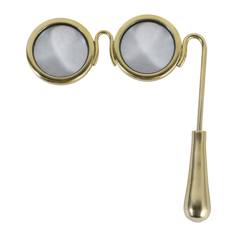 Glasses Magnifying Glass, Gold image number 0