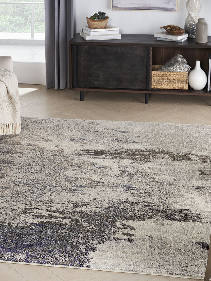 Celestial CES02 Ivory/Gray 5'3" x 7'3" Rug