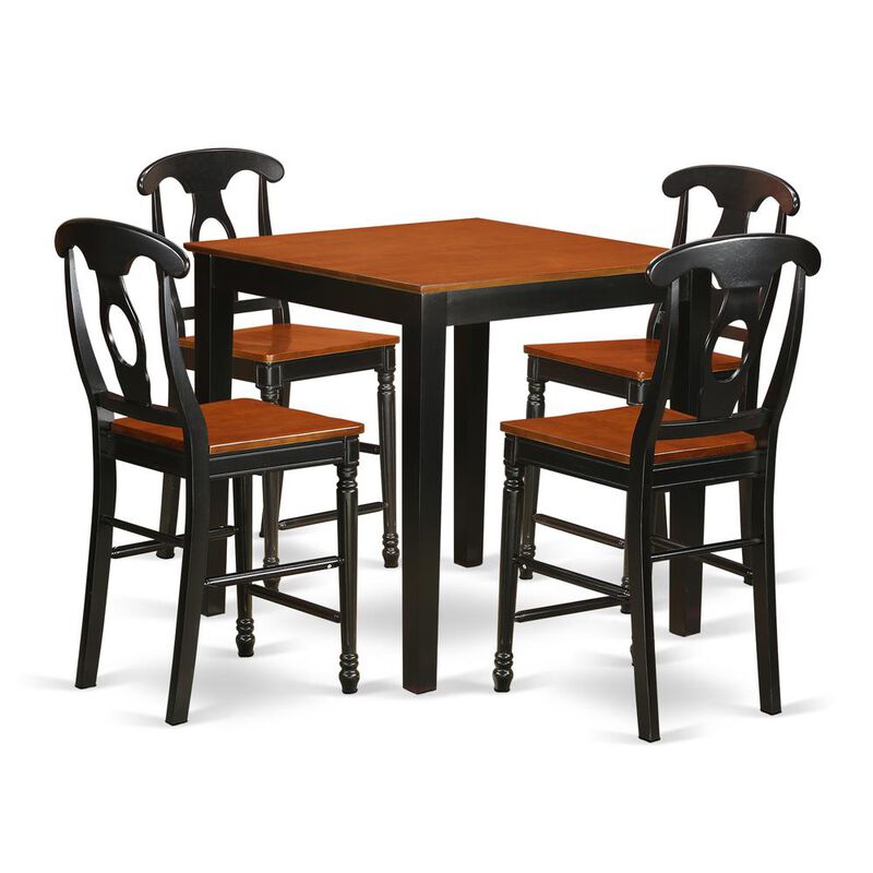 5 Pc Dining counter height set-pub Table and 4 Dining Chairs.