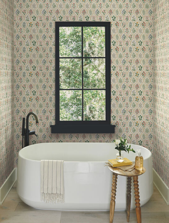 Hawthorne Cream Wallpaper (Set of 2)