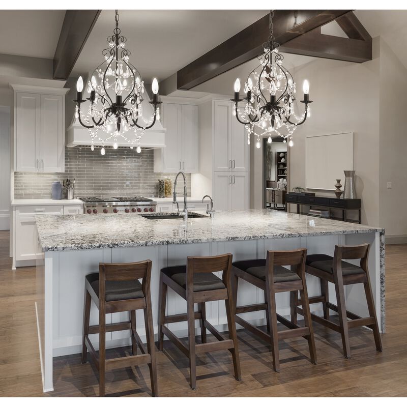 Maura Crystal/Metal LED Chandelier