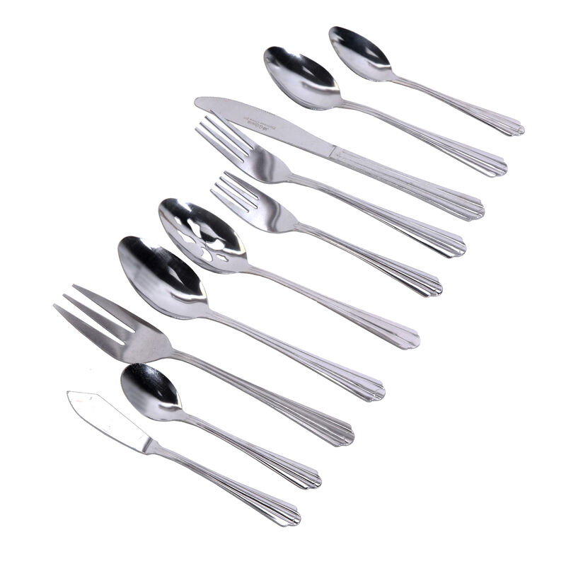 Gibson Home Classic Canberra 45 Piece Stainless Steel Flatware Set image number 0