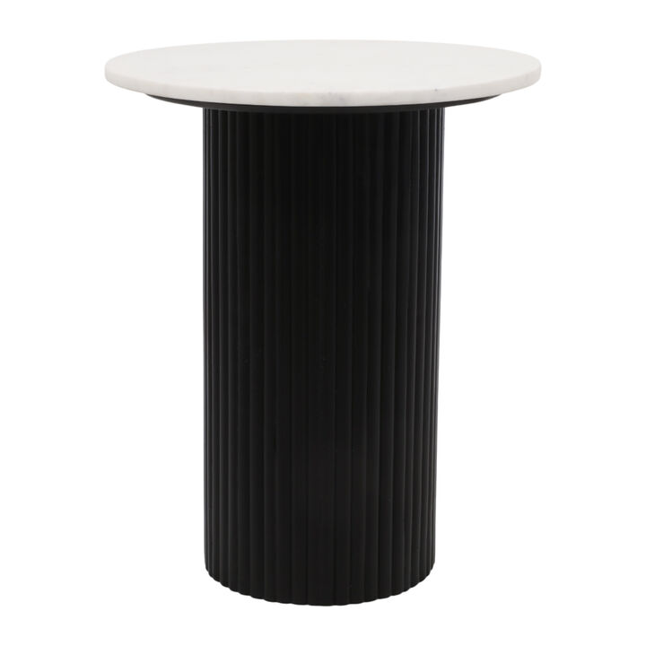 Fluted Base Accent Table