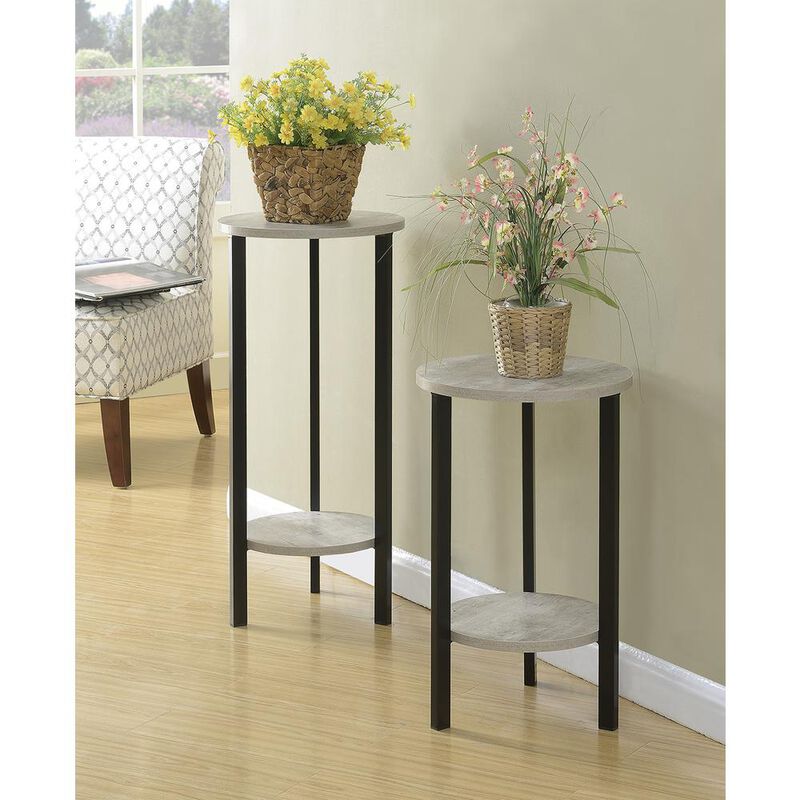 Convience Concept, Inc. Graystone 24 inch 2 Tier Plant Stand