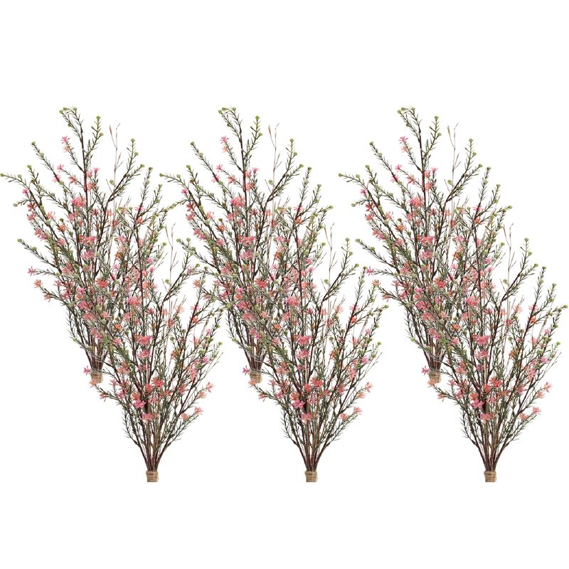 Set of 6 Leptospermum Flower Bundles for Elegant Floral Arrangements and Home Decor