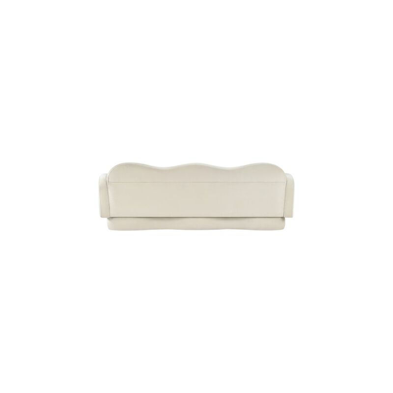 Meridian Furniture Bloom Cream Velvet Sofa
