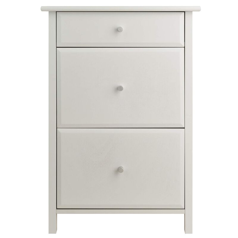 Casafoyer Delta Home Office File Cabinet, White image number 2