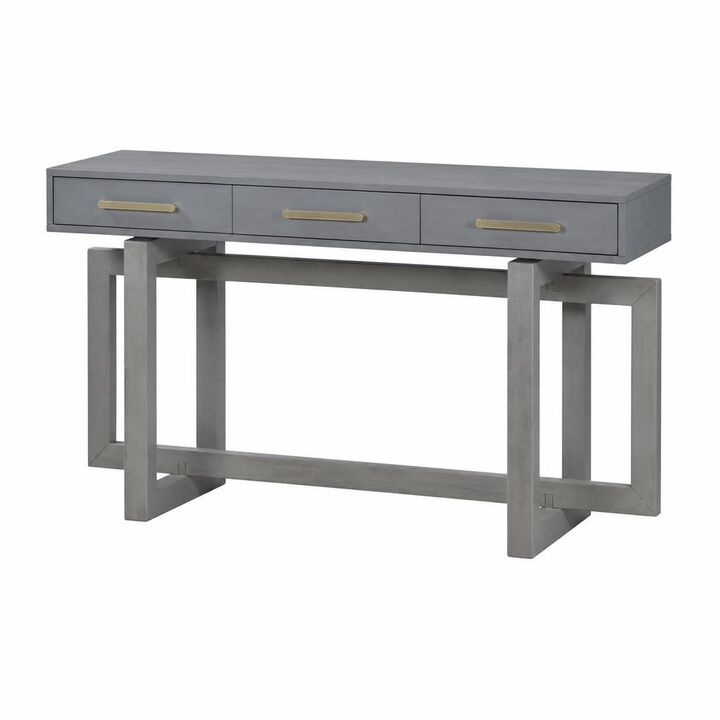 GOODSILO Extra Long Console Table with Three Storage Drawers, Narrow Entryway Table for Hallway, Foyer, Corridor and Living Room