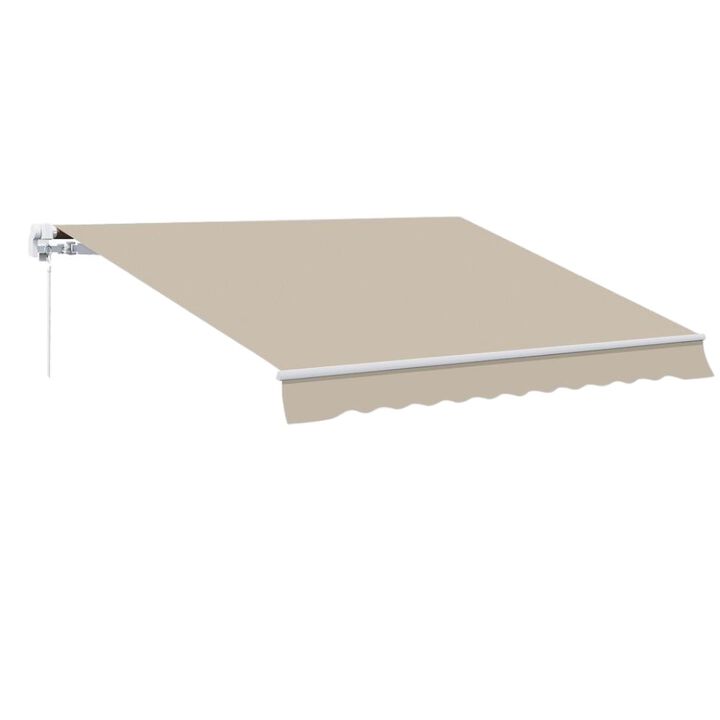 Hivvago Space-Saving Retractable Awning for Patio or Deck