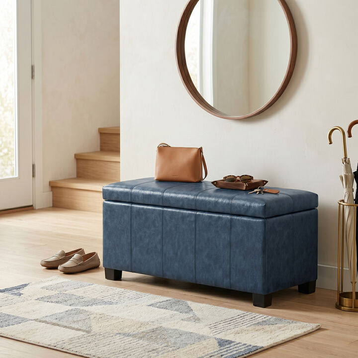 Simpli Home Dover Storage Ottoman Bench