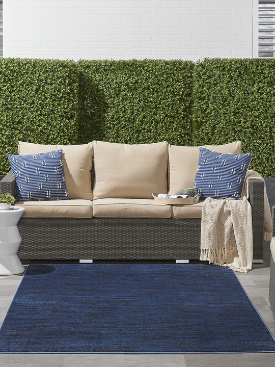 Nourison Essentials NRE01 Midnight Blue 6' x 9' Rug