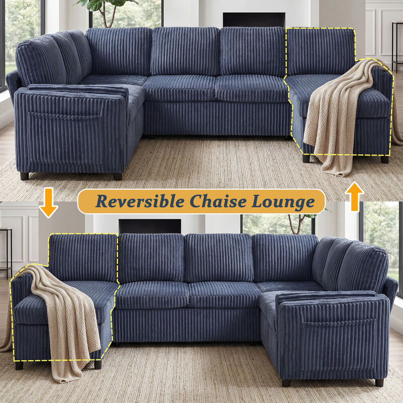 U-Shaped Sectional Sleeper Sofa image number 8