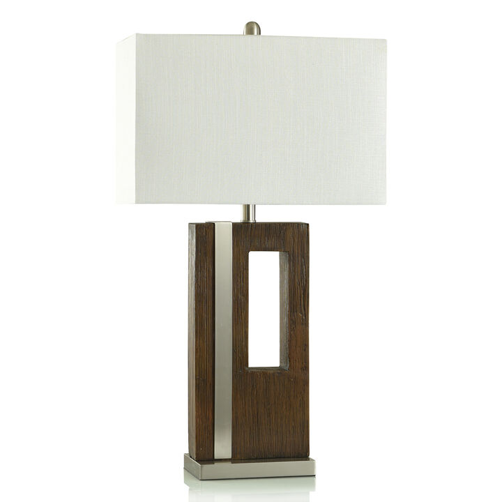 Hudson Silver Table Lamp