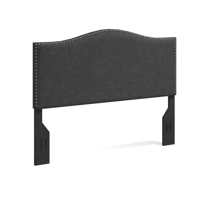 Rize Home Upholstered Headboard Queen Gray