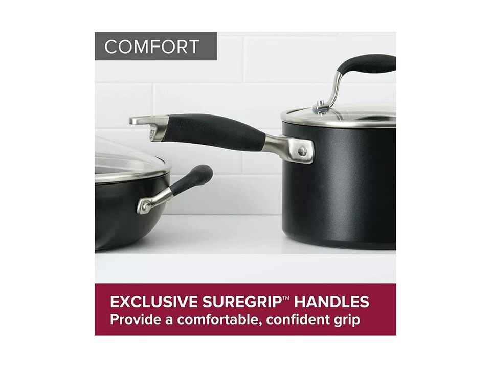 Anolon Advanced Home Hard-Anodized 11" Nonstick Deep Square Grill Pan