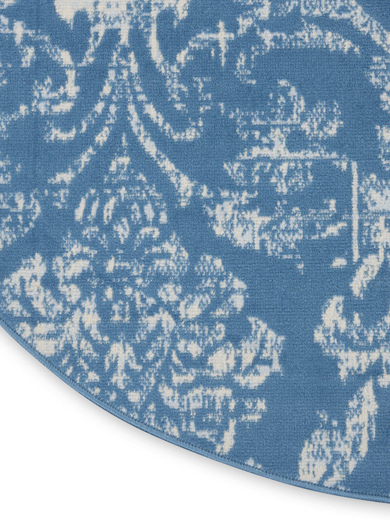 Jubilant JUB09 Blue 5'3" x Round Rug