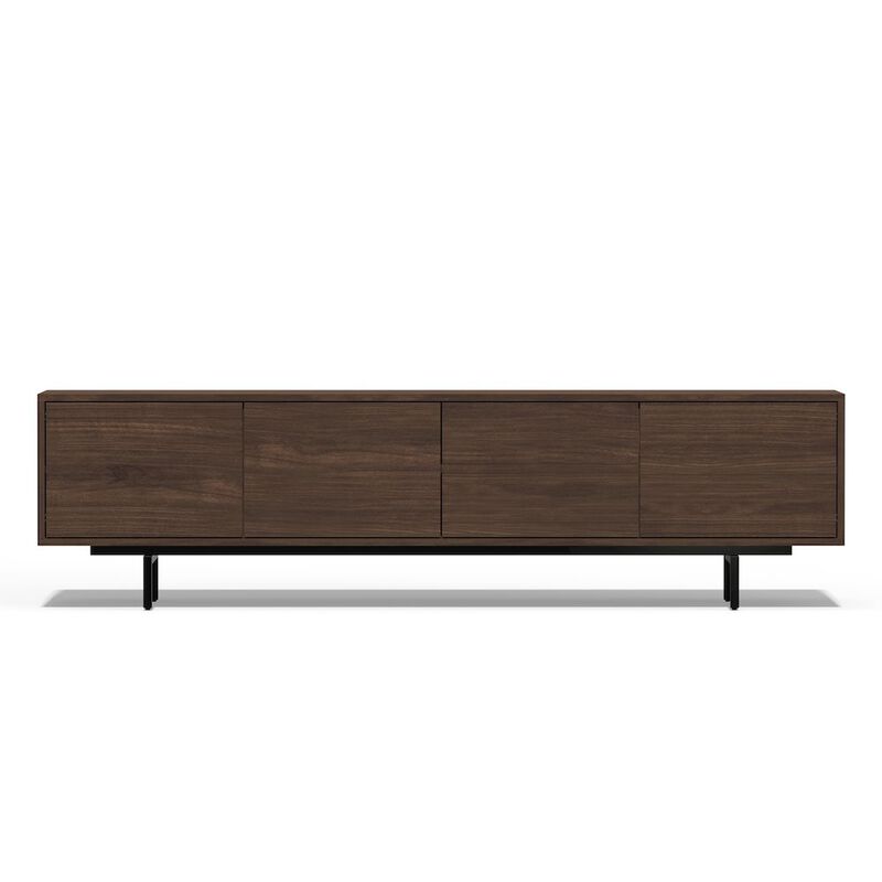 Comfort Pointe Graysen Walnut Laminate 4 Door TV Console