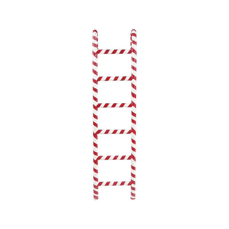 Iron Candy Stripe Ladder, Red & White image number 0