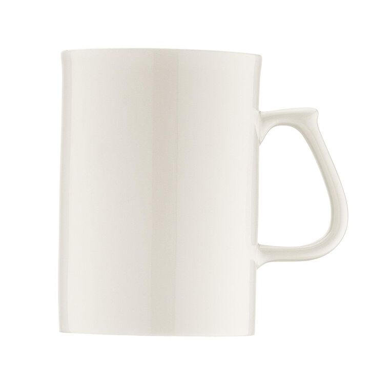 Banquet dia.4.5" h:4" 10 oz. Round Warm White Vitrified Mug (Set of 4)