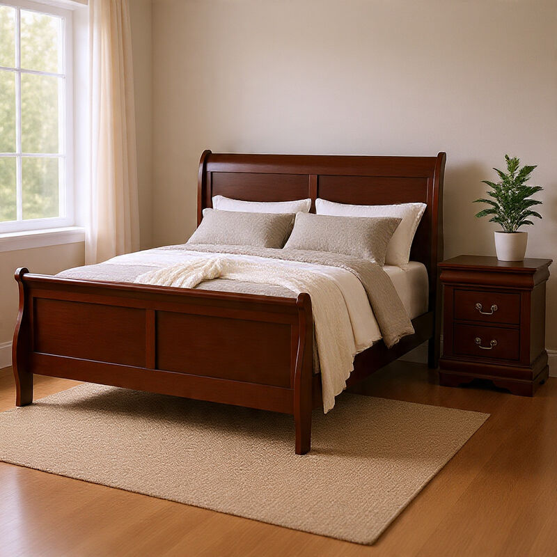Bedroom Set, Wood, 2 Piece Set with Nightstand image number 8