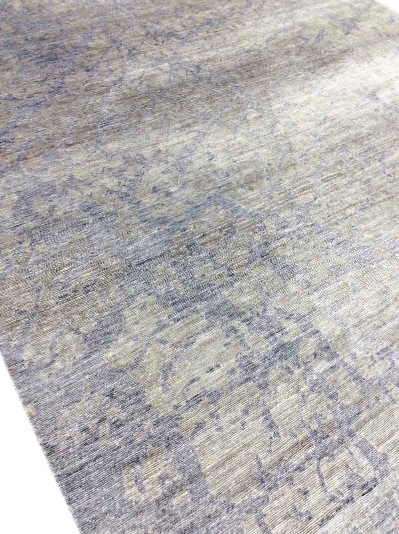 Pasargad Home Modern Hand-Knotted Silk Area Rug- 9' 1" X 11' 10" image number 2