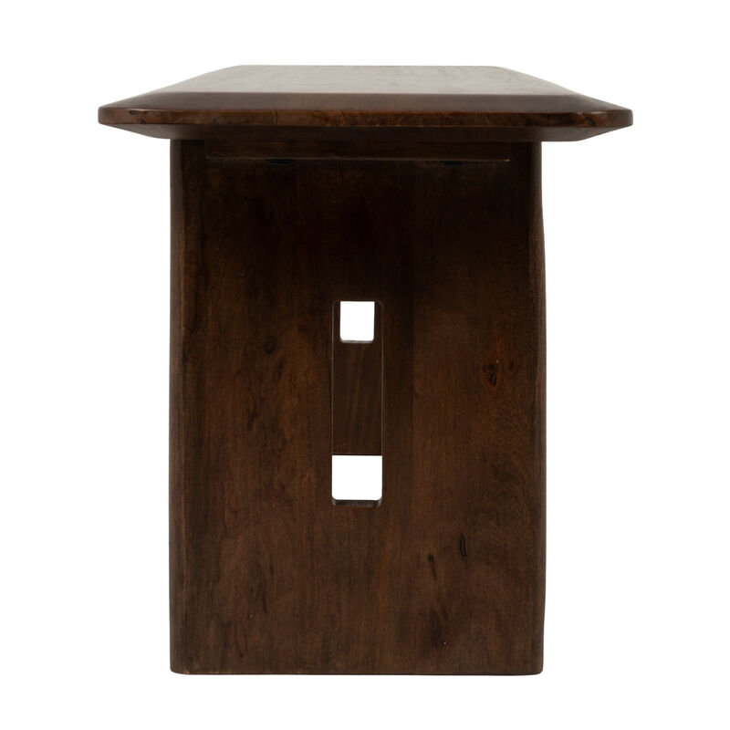 Acacia Wood Rectangular Bench image number 3