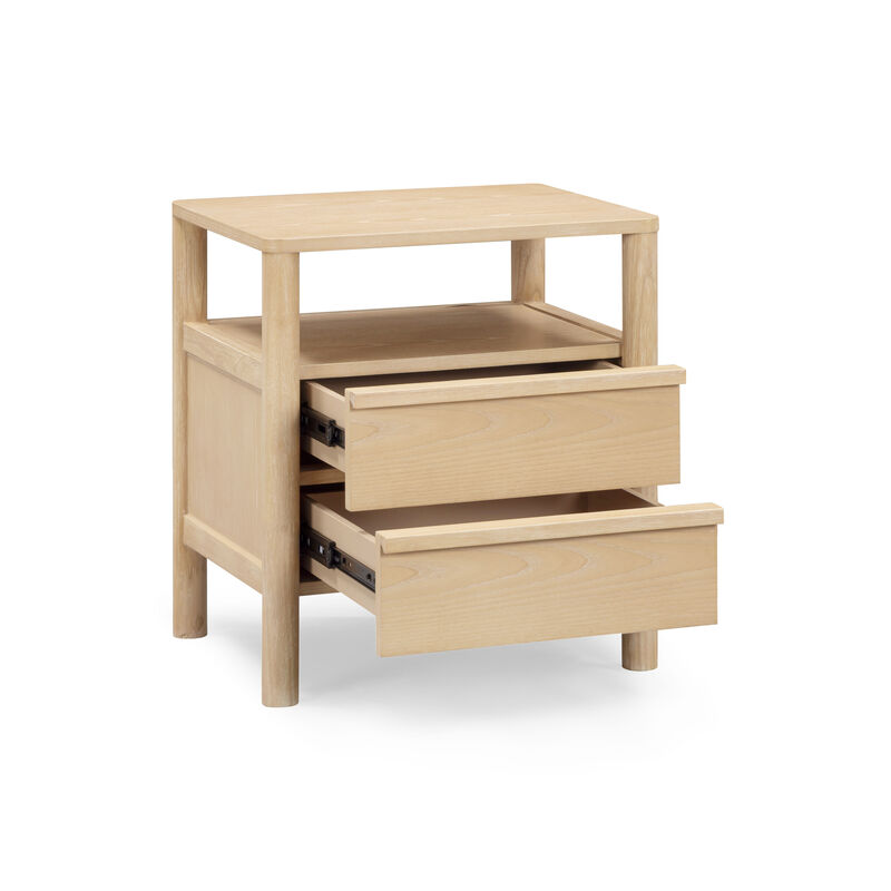 Tyra Natural Cerused Ash Nightstand image number 2