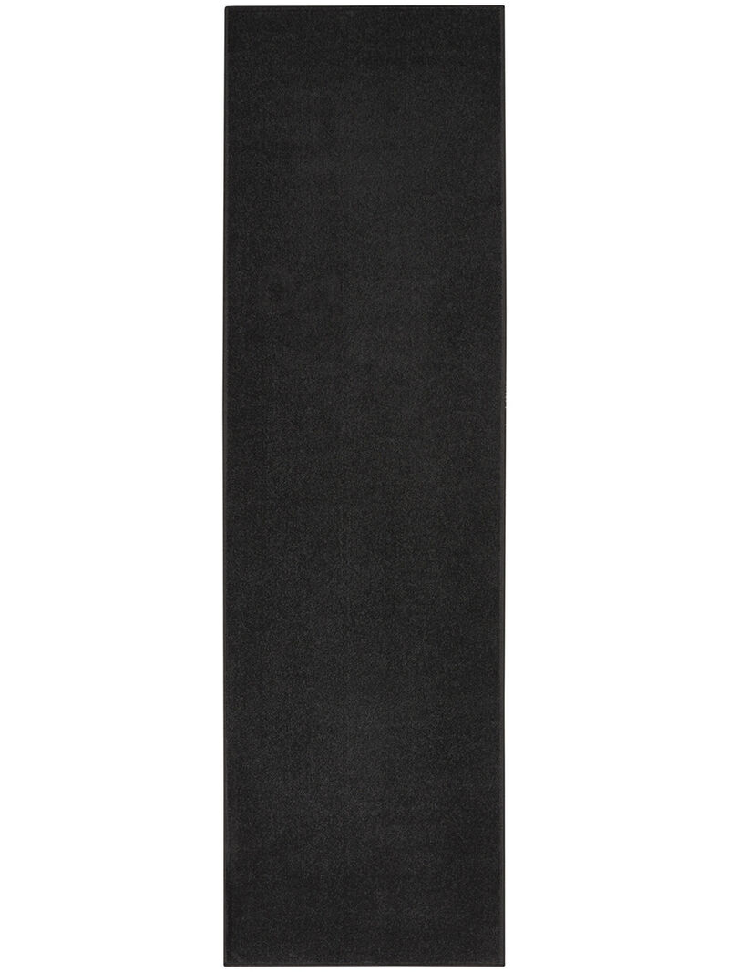 Nourison Essentials NRE01 Black 2' x 6' Rug image number 0