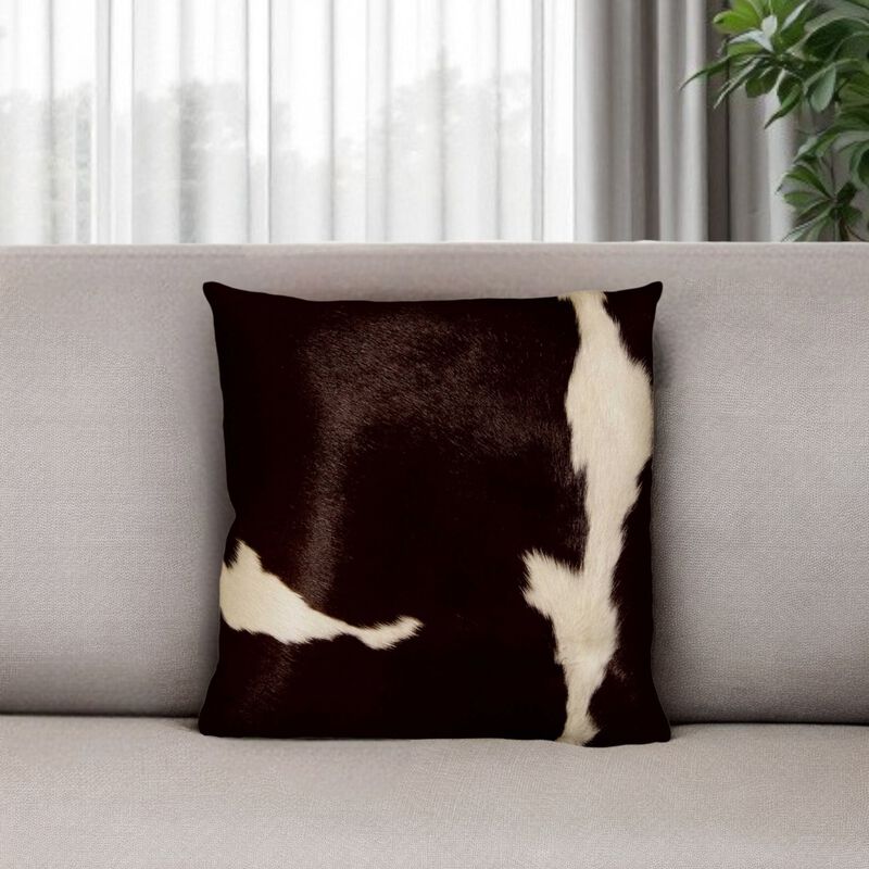 Decorative Cowhide Pillow for Sofa, Bed, or Accent Chair in Living Room