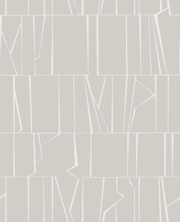 Huntington Silver Geometric Stripe Wallpaper