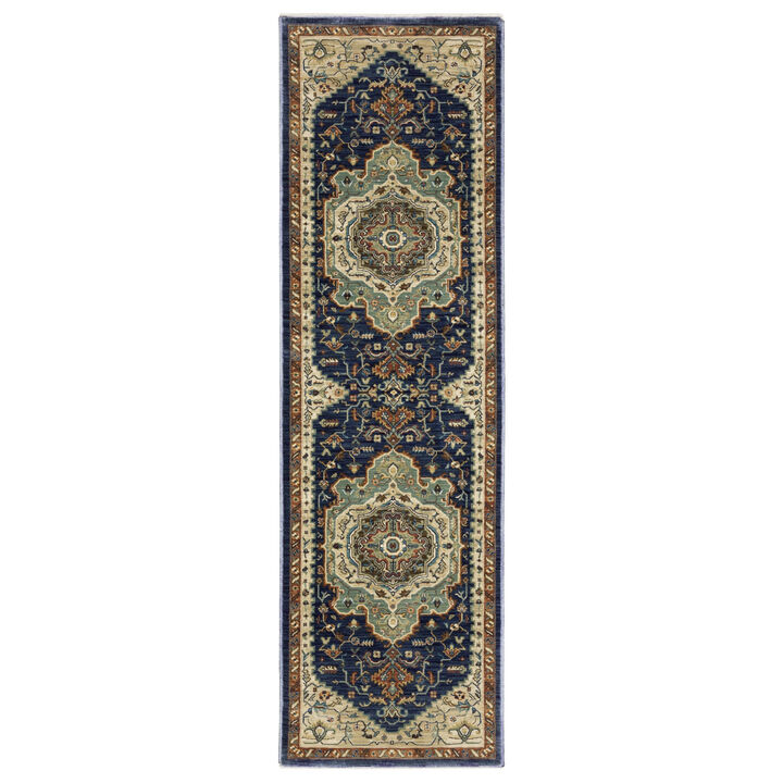 HomeRoots Oriental Area Rug With Fringe