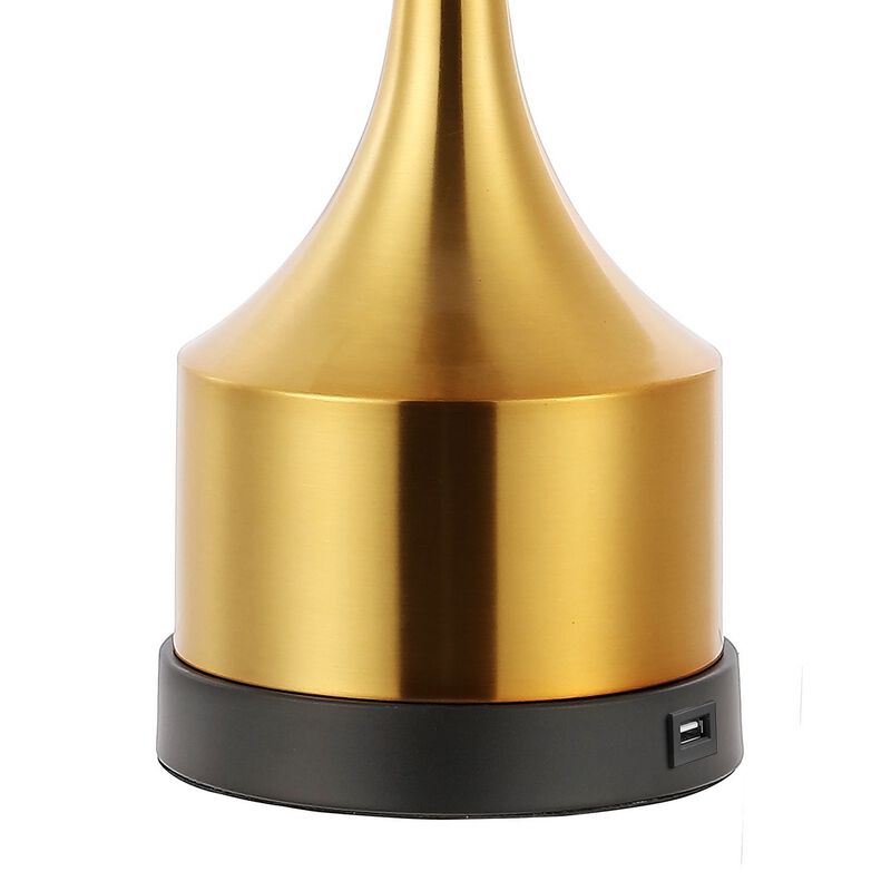 Cooper Classic French Country Iron LED Table Lamp with USB Charging Port (Set of 2)