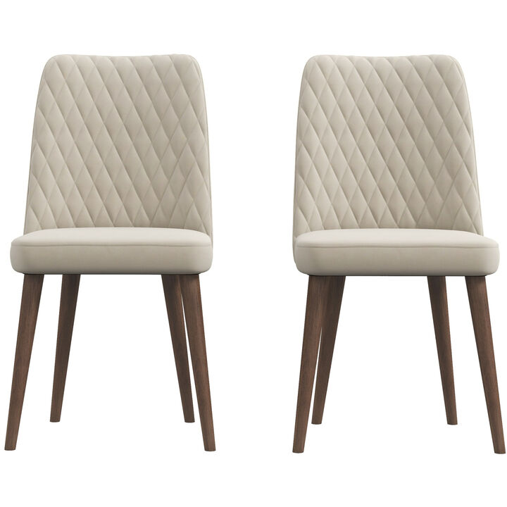 Merax Mid-Century Modern Velvet Dining Chair (Set of 2)