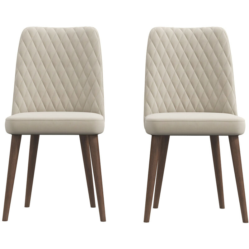Merax Mid-Century Modern Velvet Dining Chair (Set of 2)