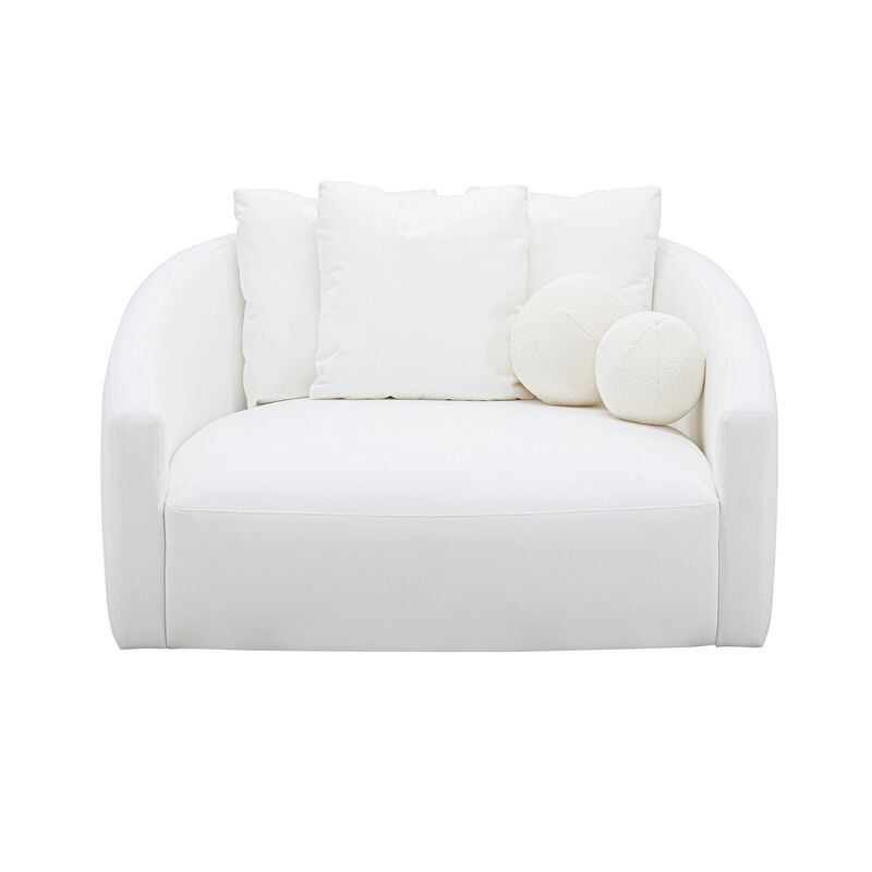 Hanim Cream Linen Daybed image number 2