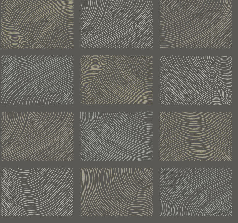 Bronson Slate Topography Wallpaper