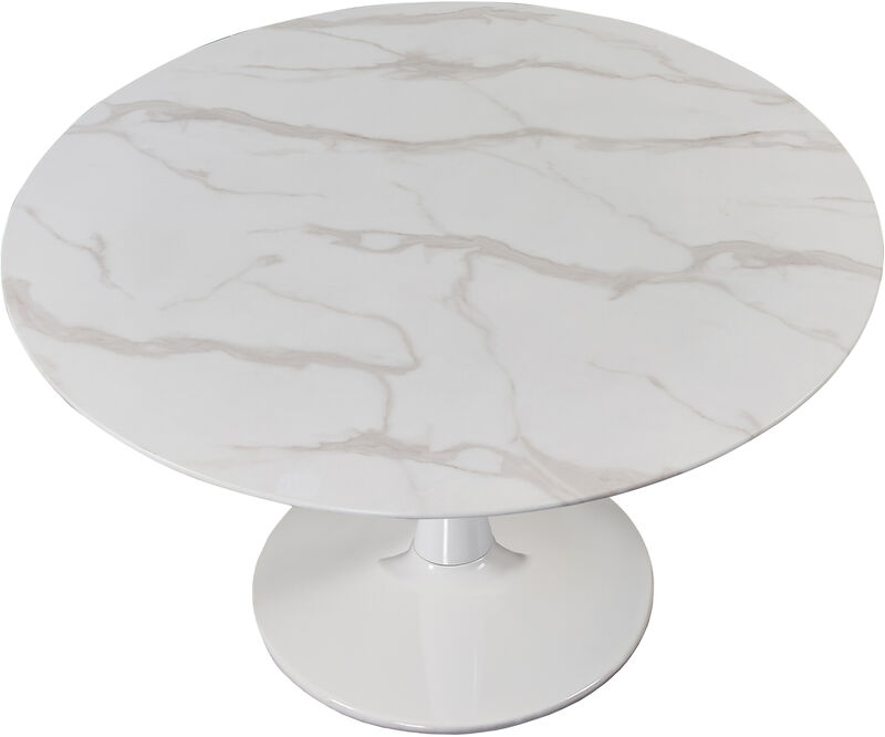 Meridian Furniture Tulip White Dining Table image number 2