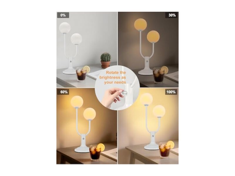 Dimmable Modern Mid Century Desk Lamp For Living Room Bedroom Home Office image number 2