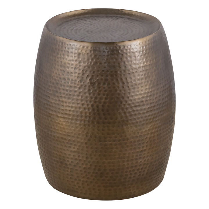 Perravique Gold Hammered End Table