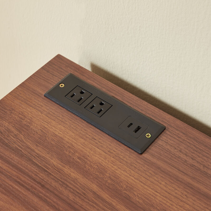 Zegtu 67" Wooden Sideboard LED Light Strip image number 6