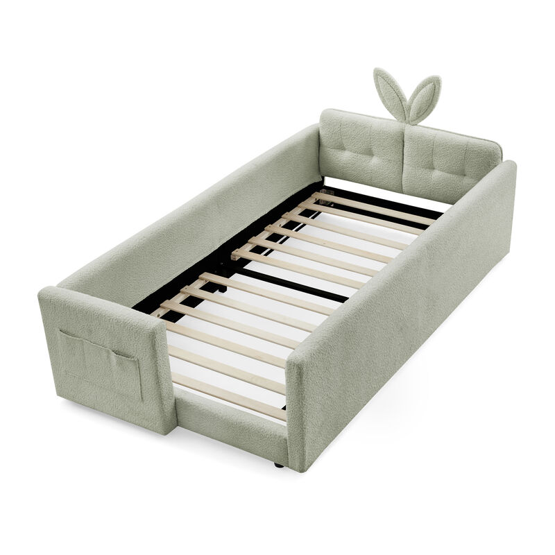 TATEUS Kids Upholstered Bed image number 6