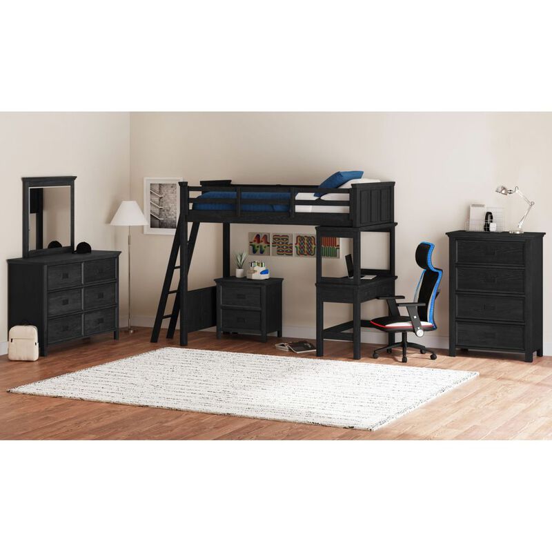 Hampton Charcoal Nightstand image number 2